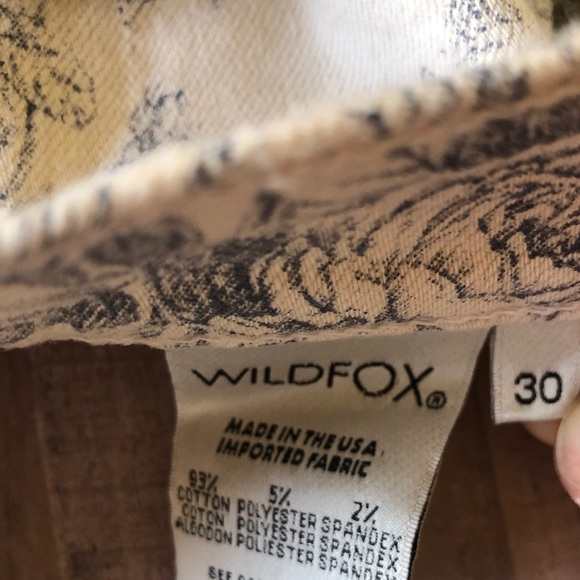 Wildfox Lara Toile Floral Denim Shorts New size 30 - Picture 7 of 8